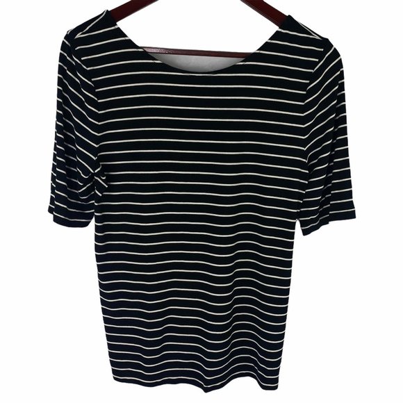 a new day Tops - a new day Scoop Stripe Knit Top Size M